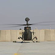 Rear View Of A Oh-58d Kiowa Warrior Poster