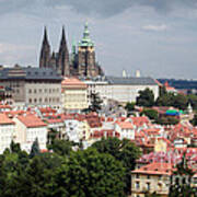 Red Rooftops Of Prague Poster