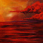 Red Sea At Dusk Poster