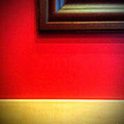 Red Wall Poster