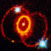 Rings Around Supernova Remnant Sn 1987a Poster