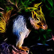 Robbie The Squirrel - 7839 - Fractal Poster