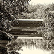 Sachs Covered Bridge In Sepia Poster