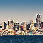 Seattle Cityscape Panorama Poster