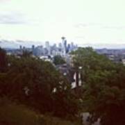 #seattle #washington #state #skyline Poster