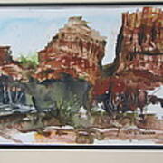 Sedona Cliffs Poster