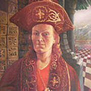 Self-portrait In A Kazakh Costume Poster