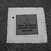 Shea Stadium Second Base Poster