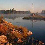 Shorelines Black  River Lake Poster