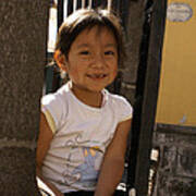 Smiling Puebla Girl Mexico Poster
