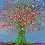 Spring Fantasy Tree By Jrr Poster