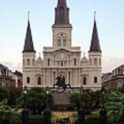 St Louis Cathedral On Jackson Square In The French Quarter New Orleans Poster
