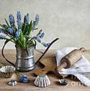 Still Life With Grape Hyacinths Poster