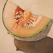 Summer Melon Still Life Poster