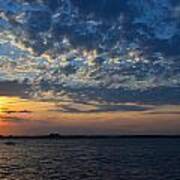 Sunset Rockaway Point Pier Poster