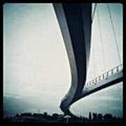 Suspended #bridge For Cylists And Poster