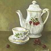 Tea With Cherries Poster
