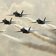 The Blue Angels Perform Their Delta Poster