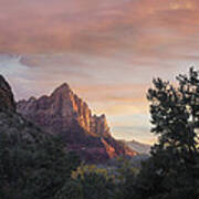 The Watchman Zion National Park Utah Poster