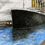 Titanic At Southampton Poster