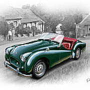 Triumph Tr-2 Sports Car Poster