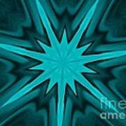 Turquoise Star Poster