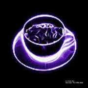 V2-bb-electrifyin The Coffee Bean-violet Poster