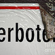 Verboten - German Sign Poster