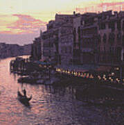 View From The Rialto Venice Poster