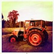 Vintage Tractor Poster
