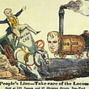 W.h.harrison: Cartoon, 1840 Poster