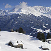 Winter Landscape In The Mountains Poster