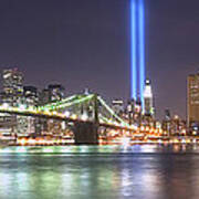 World Trade Center Tribute Lights Poster