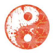 Abstract Yin And Yang Taijitu Symbol #1 Poster