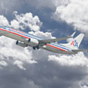 American Airlines Boeing 737 Poster