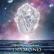 April Birthstone Diamond Poster