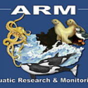 Aquatic Research And Monitoring Logo #1 Poster