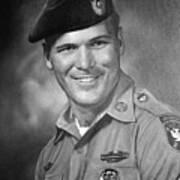 Barry Sadler Photo In Green Beret Uniform Circa 1965 #1 Poster