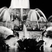 Buckingham Fountain At Night #1 Poster