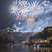 Clifton Suspension Bridge Fireworks #1 Poster