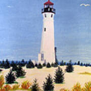 Crisp Point Lighthouse Poster