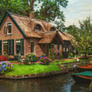 Fairytale House. Giethoorn. Venice Of The North #1 Poster