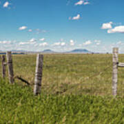 Fence In Montana  #1 Poster