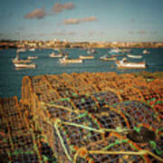 Fishing Traps In Cascais #1 Poster
