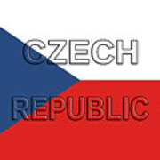 Flag Of The Czech Republic #1 Poster
