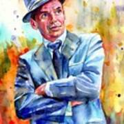 Frank Sinatra Young Painting Poster