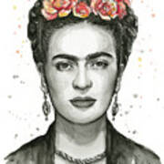 Frida Kahlo Portrait #2 Poster