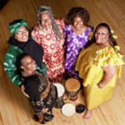 Group Of African Woman Performers #1 Poster