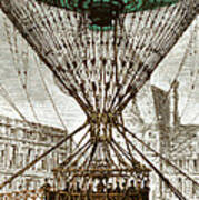 Henri Giffards Captive Balloon, 1878 #1 Poster