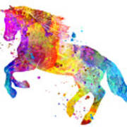 Watercolor Horse Art Poster
